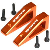 Exotek Racing D413 Aluminum Wing Mounts, Orange (2)