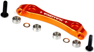 Exotek Racing D413 Aluminum Steering Rack, Orange