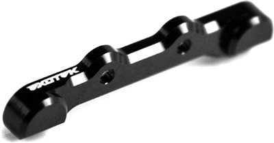 Exotek Racing B5M/B5 Front Hinge Pin Brace, Angled, Black Aluminum