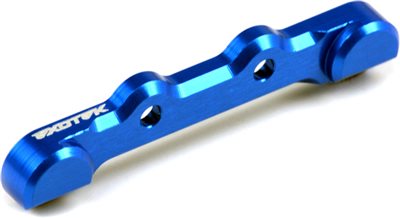 Exotek Racing B5M/B5 Front Hinge Pin Brace, Angled, Blue Aluminum