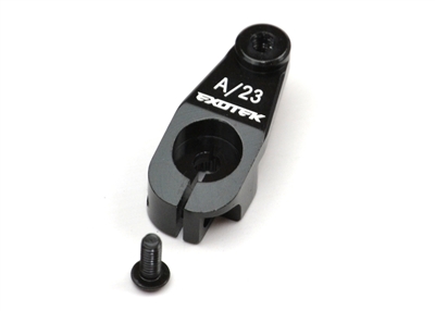 Exotek Racing AE Heavy Duty Servo Horn, 7075, Black, KO/Sanwa/23 spline