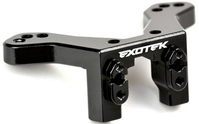 Exotek Racing RC10 B6 Rear Camber Mount Bulkhead, black