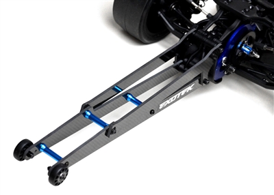 Exotek DR10 HD Graphite Wheelie Bar, 12 inch