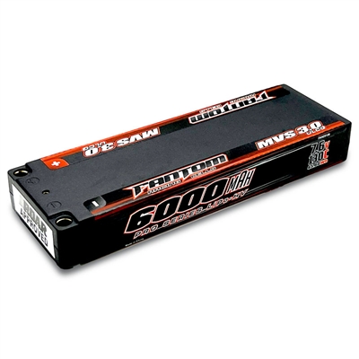 Fantom 6000mAh, 130C, 7.6v, 2-Cell, ULCG, MVS 3.0 PRO HV LiPo battery