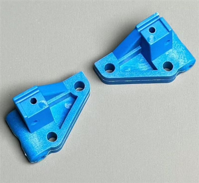 FanRC RC10 Front Suspension Arm Mounts, Gen 1 blue