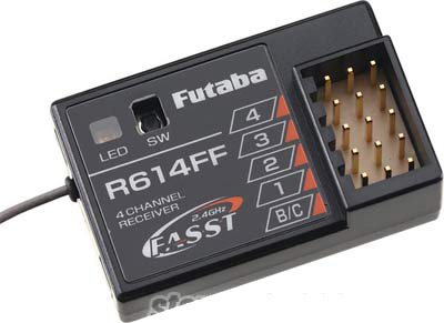 Futaba 2.4 Ghz Fasst R614ff Receiver For 4pk