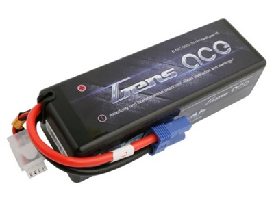 Gens Ace 5000mAh 50C 11.1V 3S Lipo Battery with EC5 connector