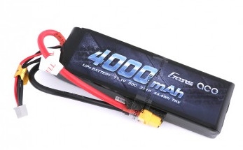 .Gens Ace 4000mAh 50C 11.1V 3S Lipo Battery with XT60  plug and Traxxas Adapter