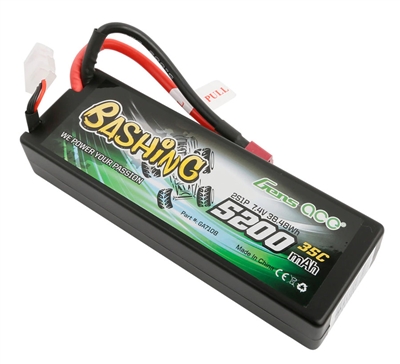 Gens Ace 5200mAh 35C 7.4V 2S Lipo Battery with Deans connector