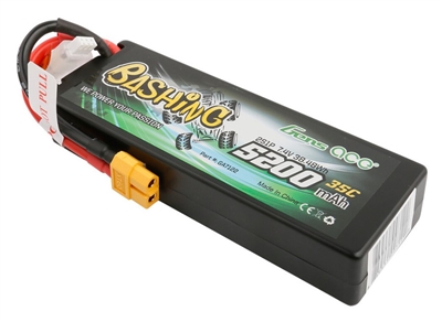 Gens Ace 5200mAh 35C 7.4V 2S Lipo Battery with XT60 connector