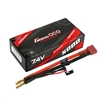 Gens Ace Redline 5000mAh 60C 7.4V 2S Shorty Lipo Battery with 4mm bullets