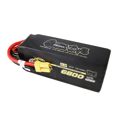 Gens Ace 6800mAh 120C 22.2V 6S Lipo Battery with EC5 connector