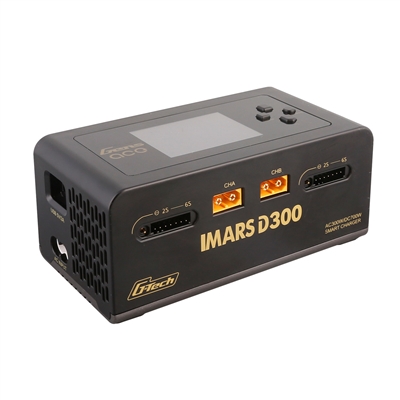 Gens Ace IMARS D300 G-Tech Dual Channel AC/DC 300W Lipo Battery Charger-Black
