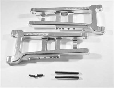 Golden Horizon Slash 4x4 Front Lower Arms, Silver Aluminum (2)