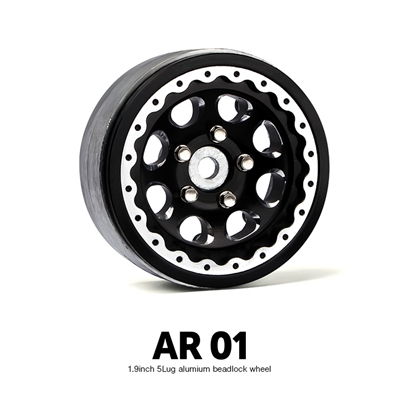 Gmade AR01 1.9" 5 Lug Aluminum Beadlock Wheels (2)