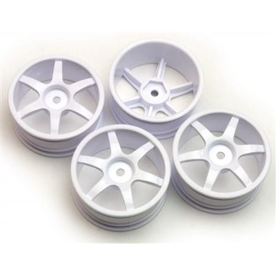 Gravity RC USGT Lightweight Racing Rims 24mm White 6 Spoke (4)