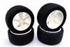 Gravity RC VTA Spec Tires mounted on White Edge Rims (4)