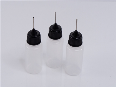 Gravity RC Steel Tip Empty CA Glue Bottles (0.3oz), (Qty 3)