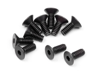 Hot Bodies D413 2 x 5mm Flat Head Hex Screws (10)