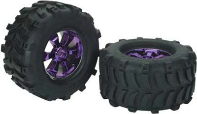 Hot Bodies Savage Deathgrip Tires Mounted On 14mm Predator Rims (2)