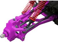 Hot Bodies Savage Clamp-On Hex Wheel Hubs Purple Aluminum