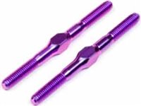 Hot Bodies Cyclone 12 Steering Turnbuckle 3 x 40mm Purple Titanium (2)