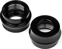 Hot Bodies Vorza/Ve8/D8/D8T Big Bore Shock Bottom Caps, Black (2)