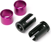 Hot Bodies Cyclone TCX Solid Long Axle Set, Plastic (POM) (2)