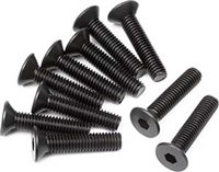 HPI Vorza/Ve8/D8 Flat Head Hex Socket Screws, 3 x 14mm (10)