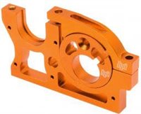 HPI Cyber 10 Motor Mount Set, Orange Aluminum