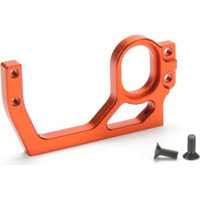 HPI F10 Left Rear Bulkhead, Orange Aluminum