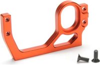 HPI F10 Left Rear Bulkhead, Orange Aluminum