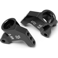 HPI Blitz Rear Hub Carriers-0.5 Degree, Black Aluminum (2)