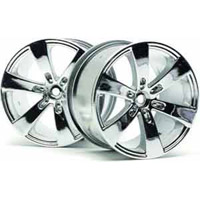 HPI Savage Q6 Rims, Chrome (2) 