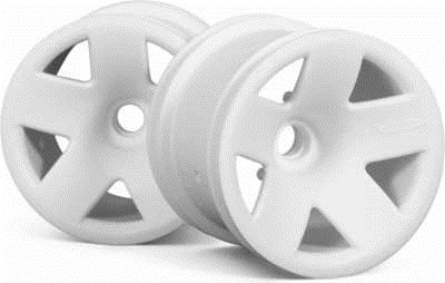 HPI F5 Front 2.2" Truck Rims, White (2)