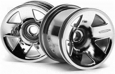 HPI F5 Front 2.2" Truck Rims, Chrome (2)