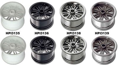 HPI Savage And Maxx 8-Spoke Rims, White (2)