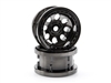 HPI Rock 8 Beadlock 2.2" Rims, Black Chrome (2)