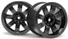 HPI Savage/Maxx Ringz Rims, Black (2)