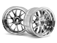 HPI Lp29 Lm-R Chrome Wheel Set (2)