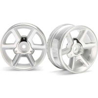 HPI GT 26mm Rims-6mm Offset, Silver (2)