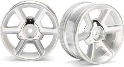 HPI GT 26mm Rims-6mm Offset, Silver (2)