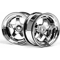 HPI Work Meister S1 Sedan Rims- 26mm, Chrome (2) (3mm Offset)