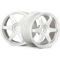 HPI TE37 Sedan Rims-26mm, White (2) (3mm Offset)
