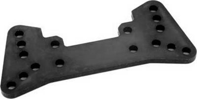 HPI R40 Rear Shock Plate A, 3mm Black