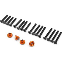 HPI Cup Racer Washers, Orange Aluminum (4) With Screws (16)