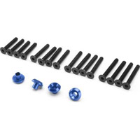 HPI Cup Racer Washers, Blue Aluminum (4) With Screws (16)