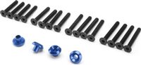 HPI Cup Racer Washers, Blue Aluminum (4) With Screws (16)