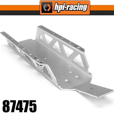 .HPI Baja 5B Main Chassis, Silver Anodized Aluminum