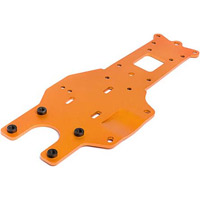 HPI Baja 5B Rear Chassis Plate, Orange Aluminum